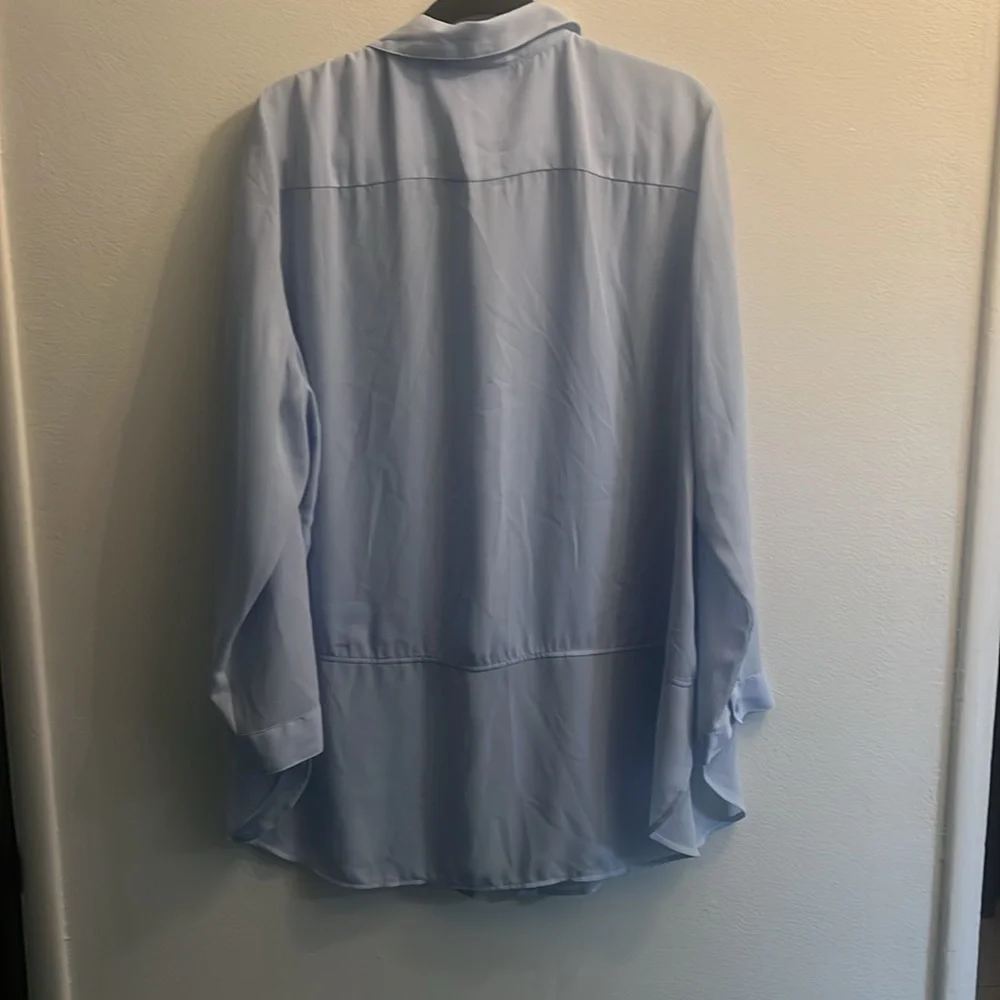 Chico's Soft Blue Collared Shirt- Size 3